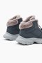 Children's Unisex Smoked Faylon Insole Fur Rubber Lace up Boots - 5