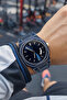Silicone Band Polycarbonate Case Calendar Clip-On Band Men's Wristwatch + Watch Box