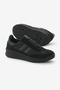Unisex Black Thermo Sole Double Stripe Lace-Up Sports Shoes - 4