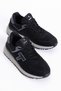 Unisex Black Non-Slip Eva Sole Lace-Up Sports Shoes - 3