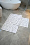 Kapadokya Soft, Super Absorbent 2-Piece 100% Cotton Ultra Luxury Bath Mat Set - 8