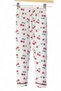 Girl's Summer Short Sleeve Double Breasted Collar Cherry Printed Nightgown Set - 5