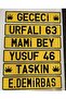 DEKOR PLAKA PLASTİK ASMALI / DEKOR - 7