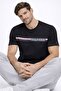 Regular Fit Men's Brand Logo Detailed Short Sleeve Round Neck T-Shirt
