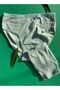 Cotton 4-Piece Ecru, White, Black and Tan Color Ribbed Triangle Women's Panties 50G20 - 6