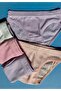 Perforated Model 4-Piece Girls' Thick Strap Tank Top and Triangle Panties Set (Total 8 Pieces) - 3