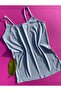 5 Pieces of Ribbed Pool Collar Cotton Undershirts with Rope Straps - 3