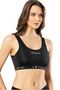 Women's Diver Fabric Black Color with Removable Pads Sports Athlete-Bustier 64V45 - 2