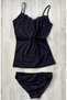 9 Pieces of Colorful Set with Lace and Bow Detail, Tank Top and Panties in the Same Colors - 3