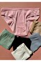 Camisole, Women's 6-Piece Colorful Cotton Ribbed Triangle Slip-Panties - 2