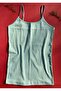 Cotton 5-Piece String Strap Green, Pink, Ecru, White and Light Blue Report Ribbed Women's Tank Top - 4