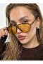 Unisex Tina Aviator Sunglasses Uv400 Leopard Orange