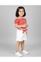 Baby Girl Summer Ribbed Fabric Flower Print Muslin Shorts Set