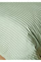 100% Cotton Satin Matsu Double Duvet Cover Set Green (200X220 cm) - 4
