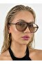 Unisex Tina Aviator Sunglasses Uv400 Leopard Nude - 3