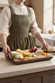 Beris - large rectangular handled tray