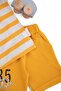 Boys' Casual Striped Polo T-Shirt and Shorts Set - 6