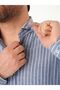 Premium Men's Regular Fit Striped Linen Shirt - 6