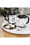 Music Note Themed White Mug