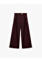 X Melis Ağazat - Pocketed Pleated Detailed Metal Accessory Palazzo Pants - 4