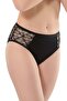 022 Women's Back Tulle Floral Patterned Panties Black L