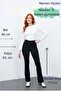 Women's Black Stretchy Stretch Fabric High Waist Shaping / Sculpting Flared Leggings Pants - 3
