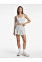 Comfortable Fit Belt Detailed Mini Sports Shorts Skirt