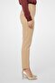Women Regular Fit Solid Chino Pants, Beige - 3