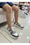 Genuine Leather Shiny Silver Color Daily Orthopedic Girls' Shoes - 2