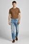 Men Waiton Regular Fit Washed Denim Jeans, Blue - 5