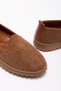 Women's Brown Suede Genuine Leather Orthopedic Ballerinas - 4