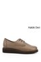 Mink Antique Genuine Leather Round Toe Padding Sole Lace Up Women's Shoes 24074 - 7