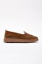 Women's Brown Genuine Leather Orthopedic Ballerinas - 3