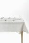 Cream Linen Fabric Striped Table Cloth Gülce 160*220 cm - 2