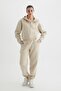 Liri Women's 3 Thread Tracksuit Set – O Oversized Comfortable Fit, Ş Fleece-Lined Fabric, Casual Sports Set