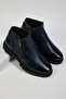 Men's Navy Blue Tonny Black Comfortable Fit Genuine Leather Zippered Men's Boots - 3