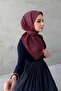 Burgundy Neva Bohemian Modal Silk Scarf - 2