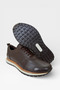 Men's Genuine Leather Lace-Up Shoes Brown - 5