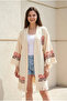 Women’s 100% Cotton Hand Printed Boho Kimono with Belt – Made in Turkey - 4