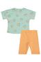 6-18 Months Set with Tights - Green - 3