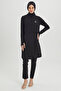 Full Covered Hijab Swimsuit Black Beach Wear 0013 - 5