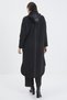 Hooded High Collar Sportswear Black 0131 - 6