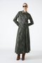 Shirt Collar Buttoned Jacket Skirt Double Khaki Suit 1705 - 4