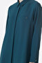 Indigo Tunic with Hidden Button Detail T-0767 - 2