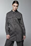 Patterned Pocket Detailed Shirt Brown Shirt 0117 - 6