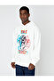 Tasmanian Devil Oversize Sweatshirt Raised Licensed Printed - 3