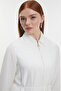 Shirt with Collar and Zipper, Ecru 0285 - 4