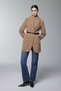 Double-Breasted Collar Belt Detailed Camel Jacket 0170 - 3