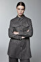 Patterned Pocket Detailed Shirt Brown Shirt 0117