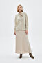 Bow Collar Long Sleeve Shirt Beige Shirt 0088 - 2